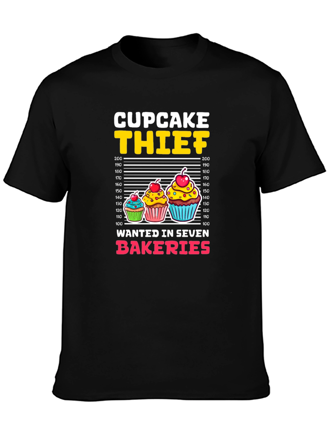 Cupcake Thief Funny Graphic T-Shirt