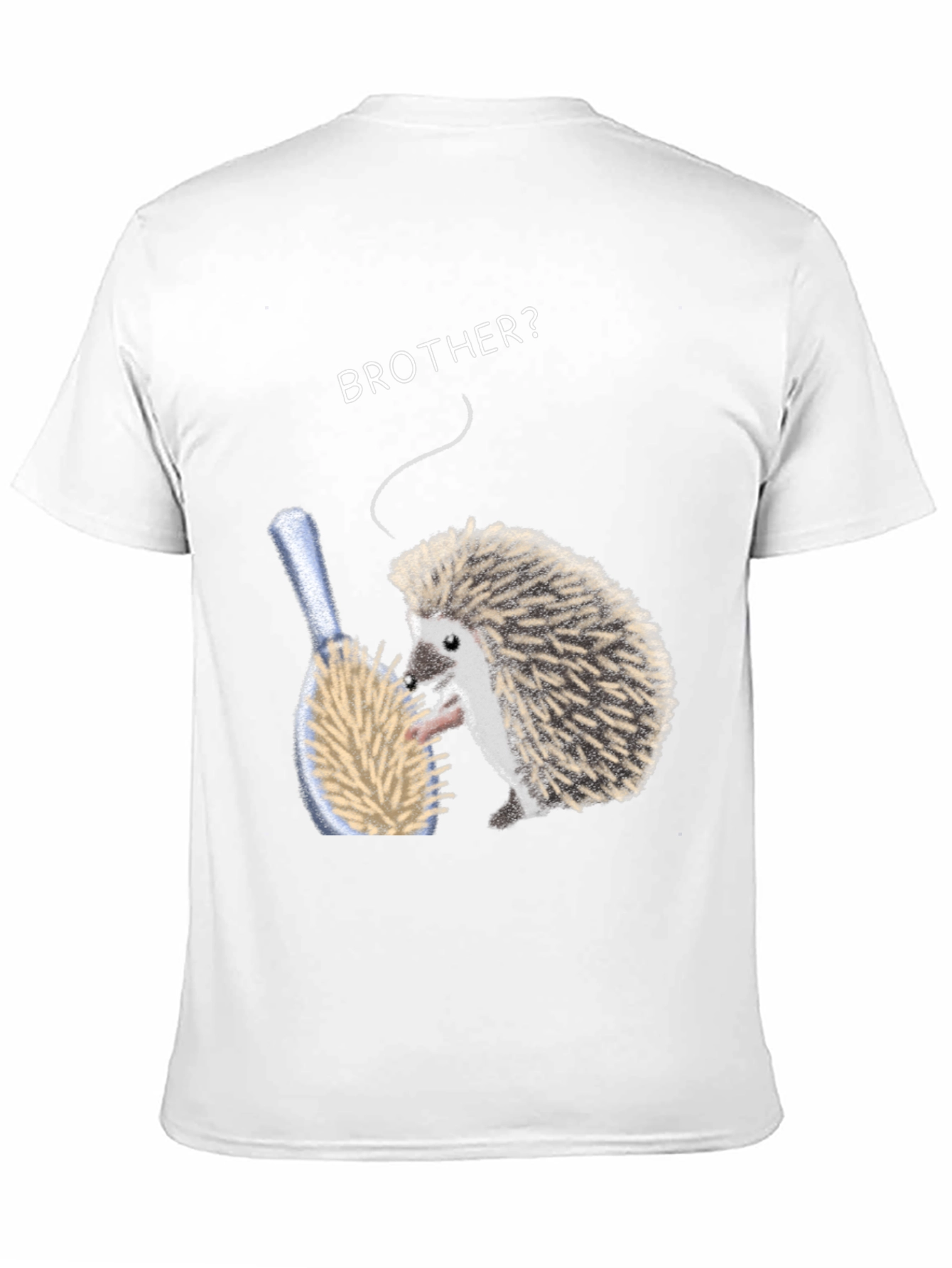 Brother Hedgehog Graphic Tee - Quirky Animal Shirt
