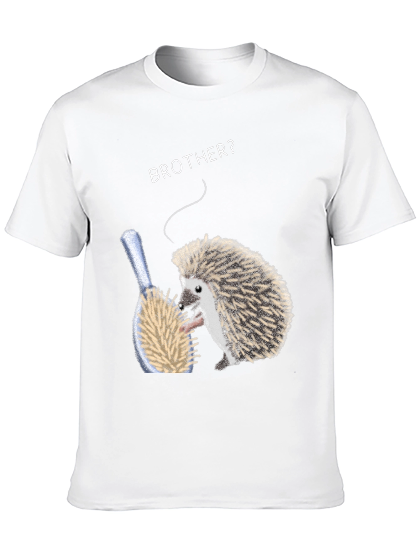 Brother Hedgehog Graphic Tee - Quirky Animal Shirt