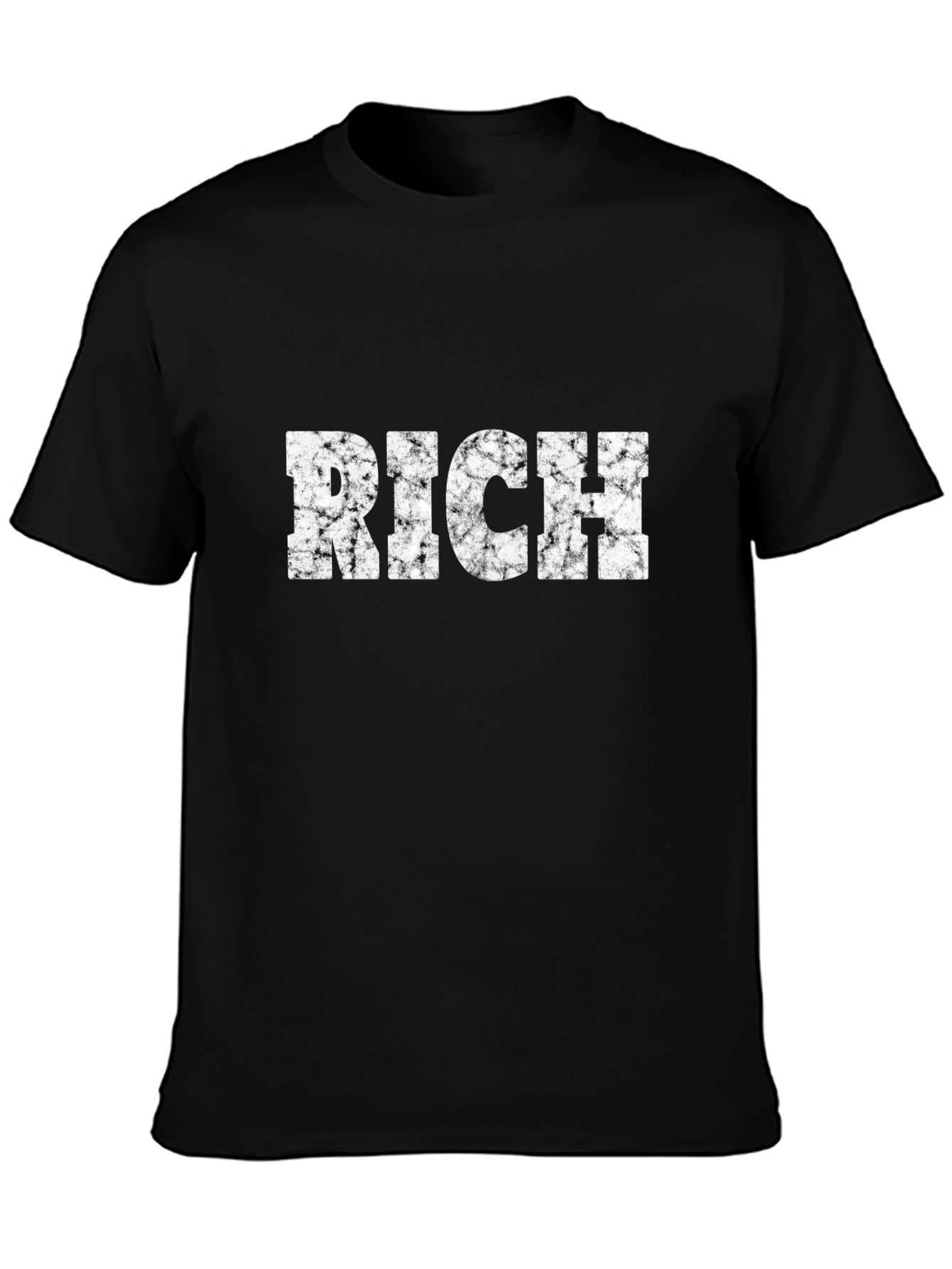 Rich Graphic Tee - Black Casual T-Shirt