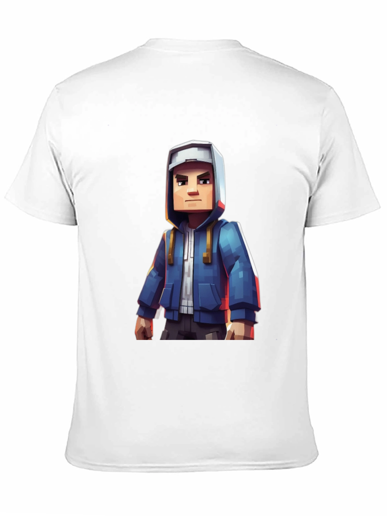 Block Character Graphic Tee - Casual Style