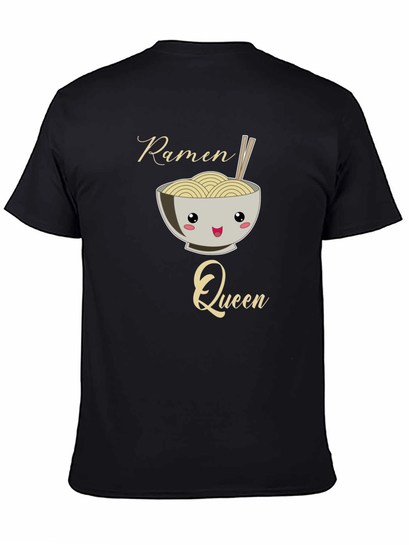 Ramen Queen Graphic Tee - Kawaii Noodle Bowl Shirt
