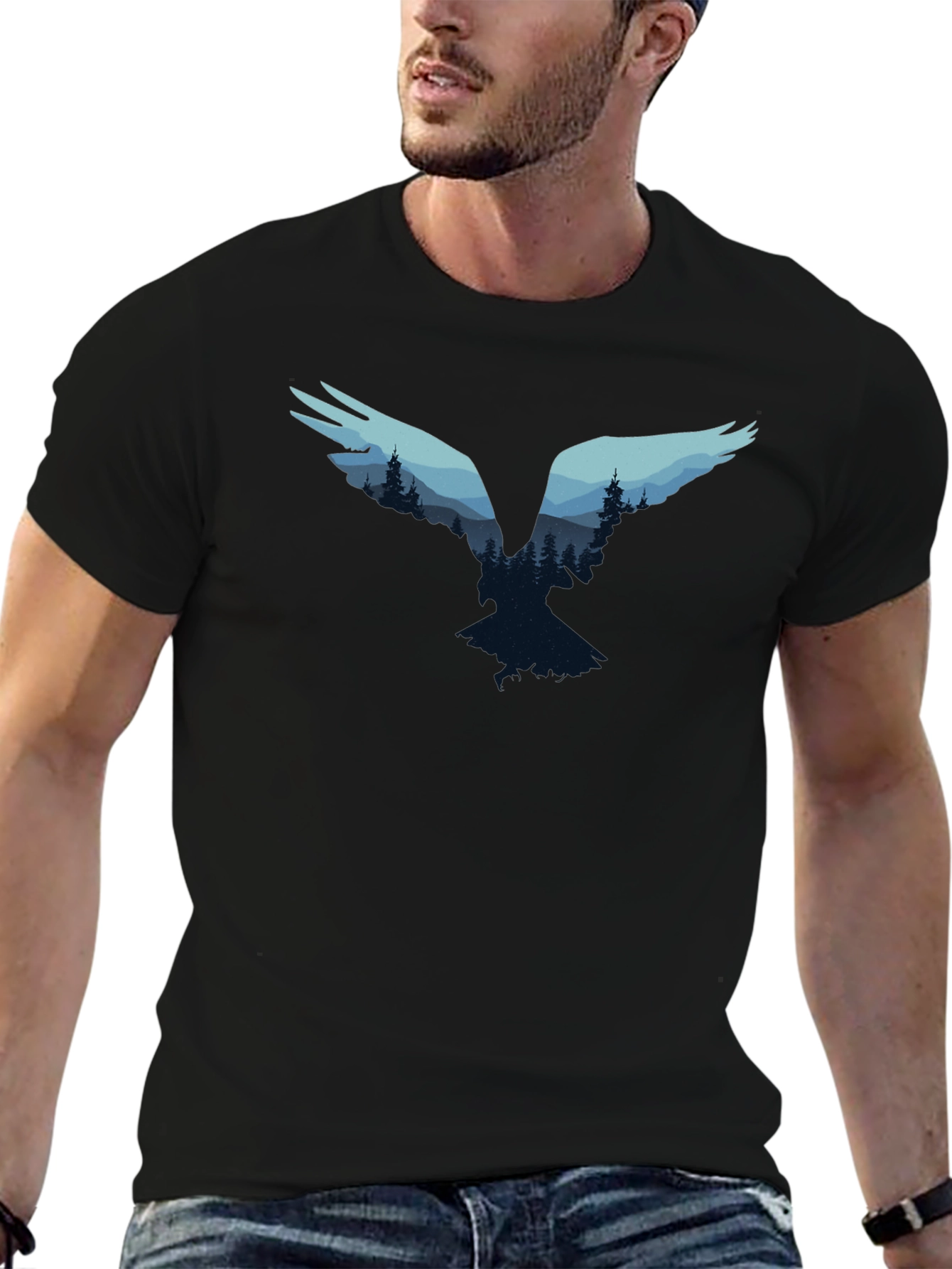 Nature Silhouette Graphic T-Shirt