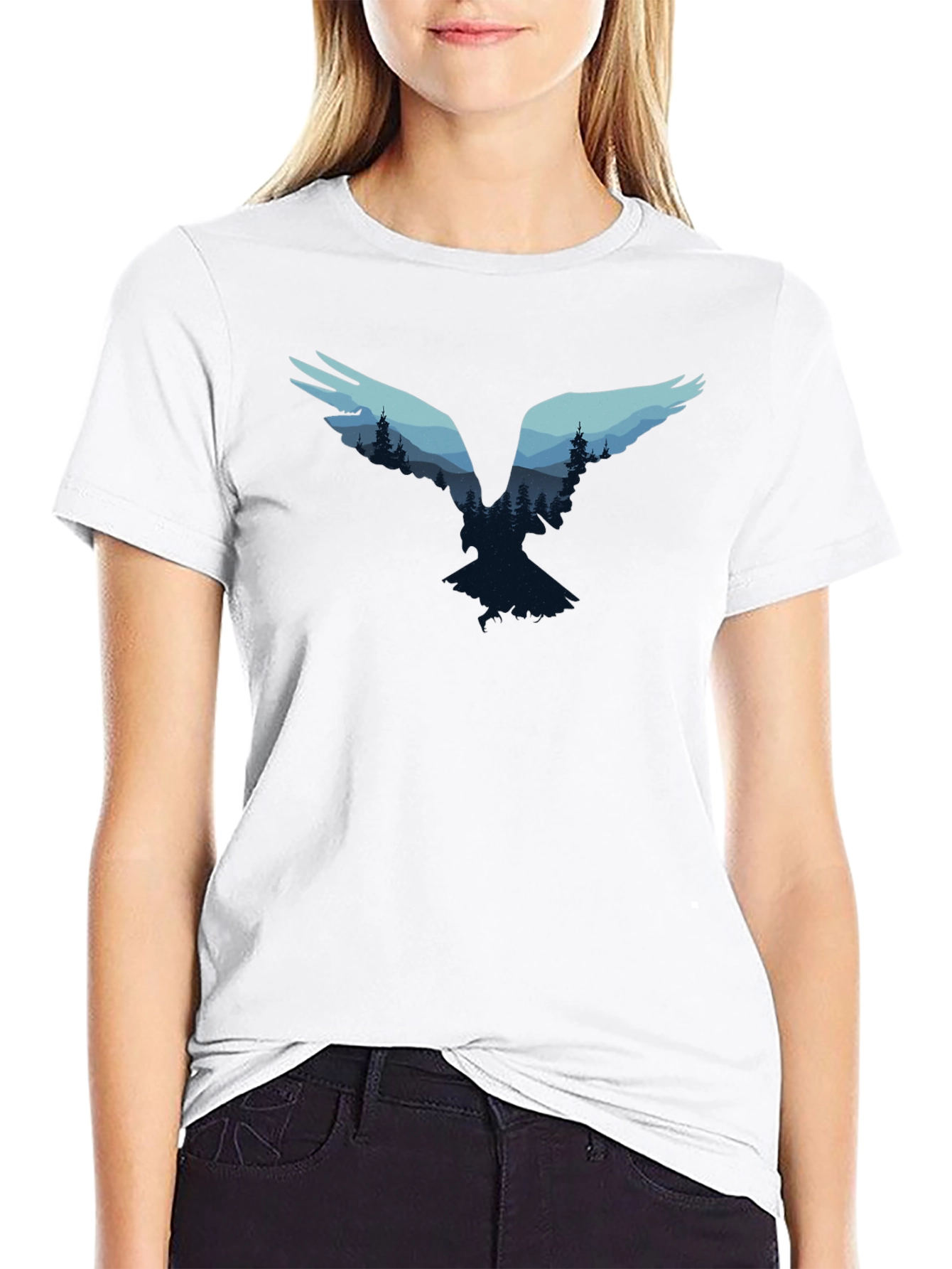 Nature Silhouette Graphic T-Shirt