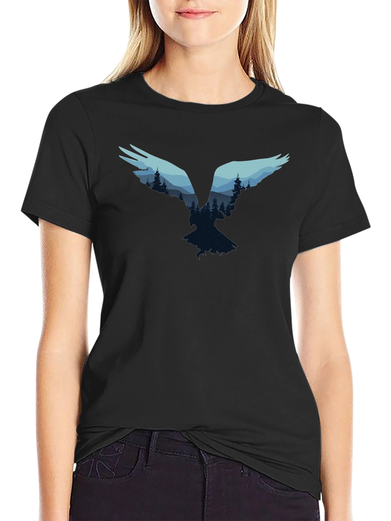 Nature Silhouette Graphic T-Shirt