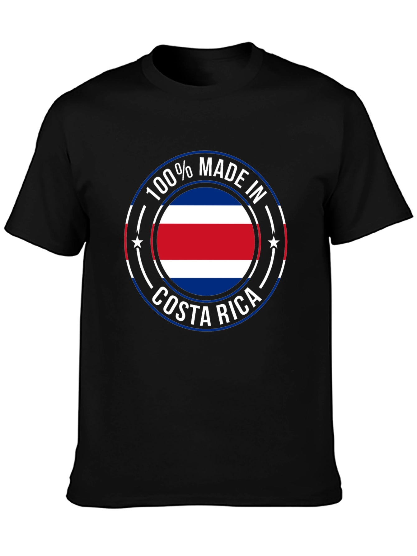 Costa Rica Made T-Shirt - Black Cotton Tee