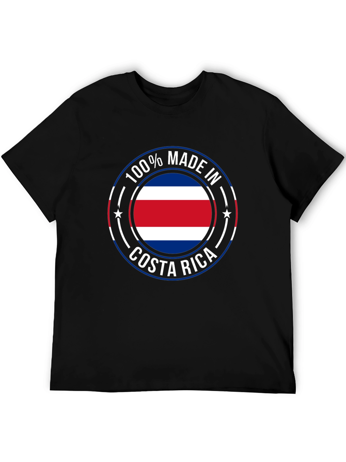 Costa Rica Made T-Shirt - Black Cotton Tee