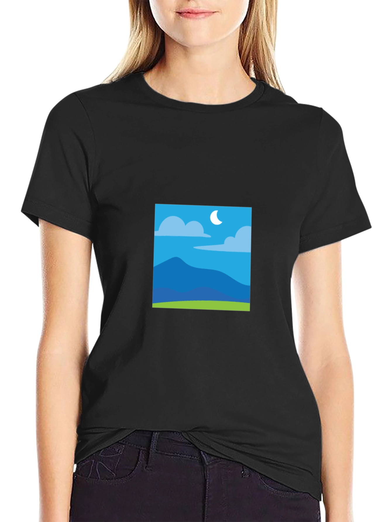 Mountain Moon Black Tee