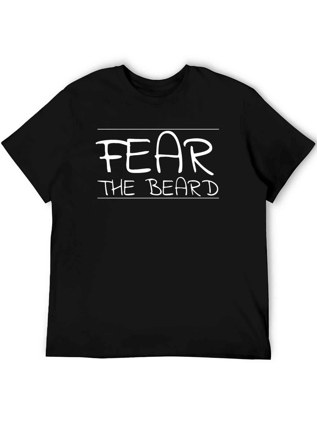 Fear the Beard Graphic Tee - Black