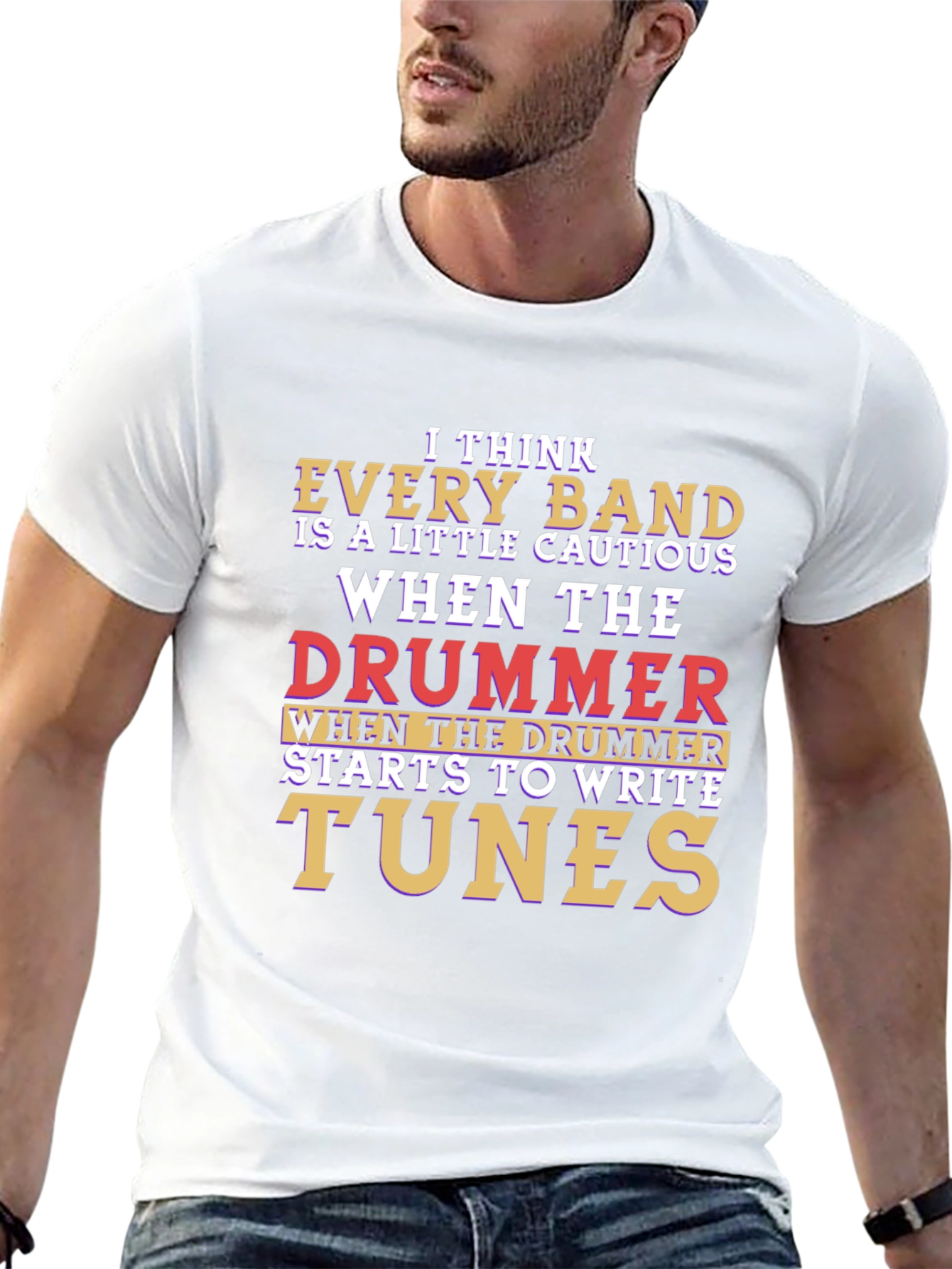 Drummer Joke T-Shirt - Band Humor