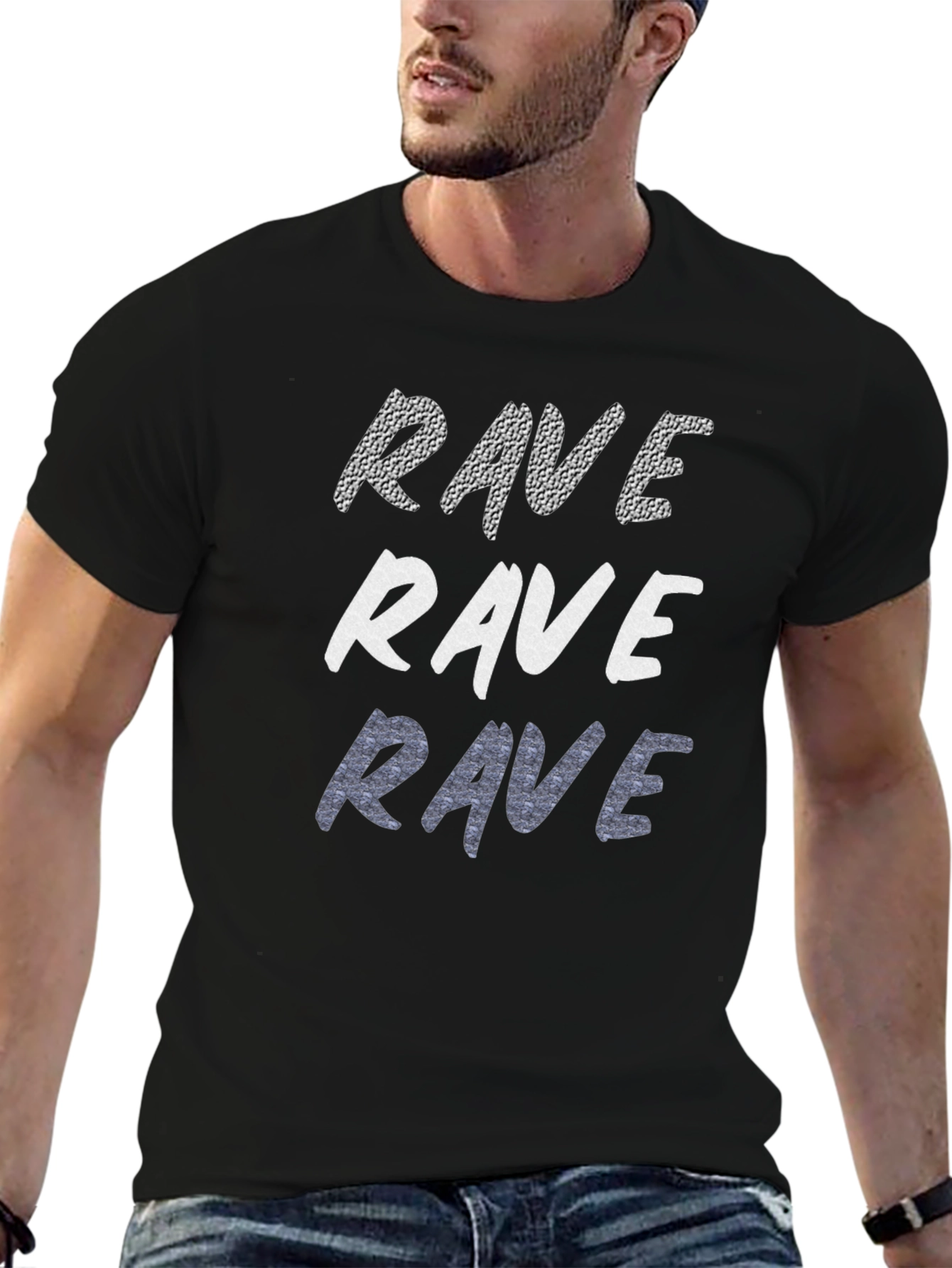 Rave Graphic T-Shirt Casual Cotton Tee
