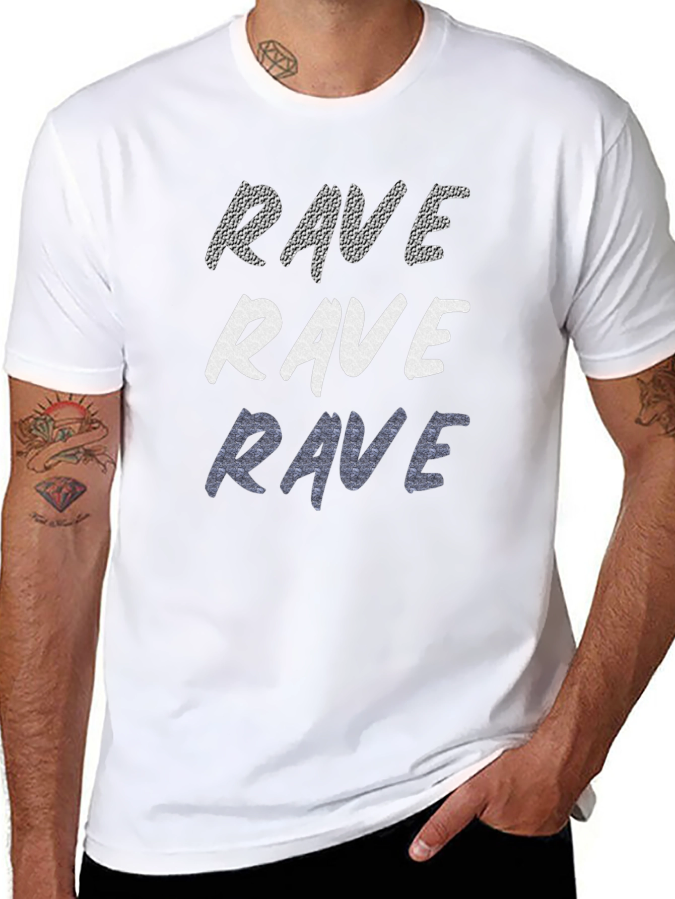 Rave Graphic T-Shirt Casual Cotton Tee