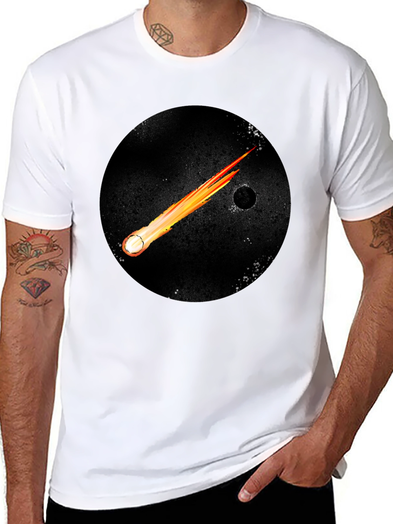 Cosmic Comet Black T-Shirt