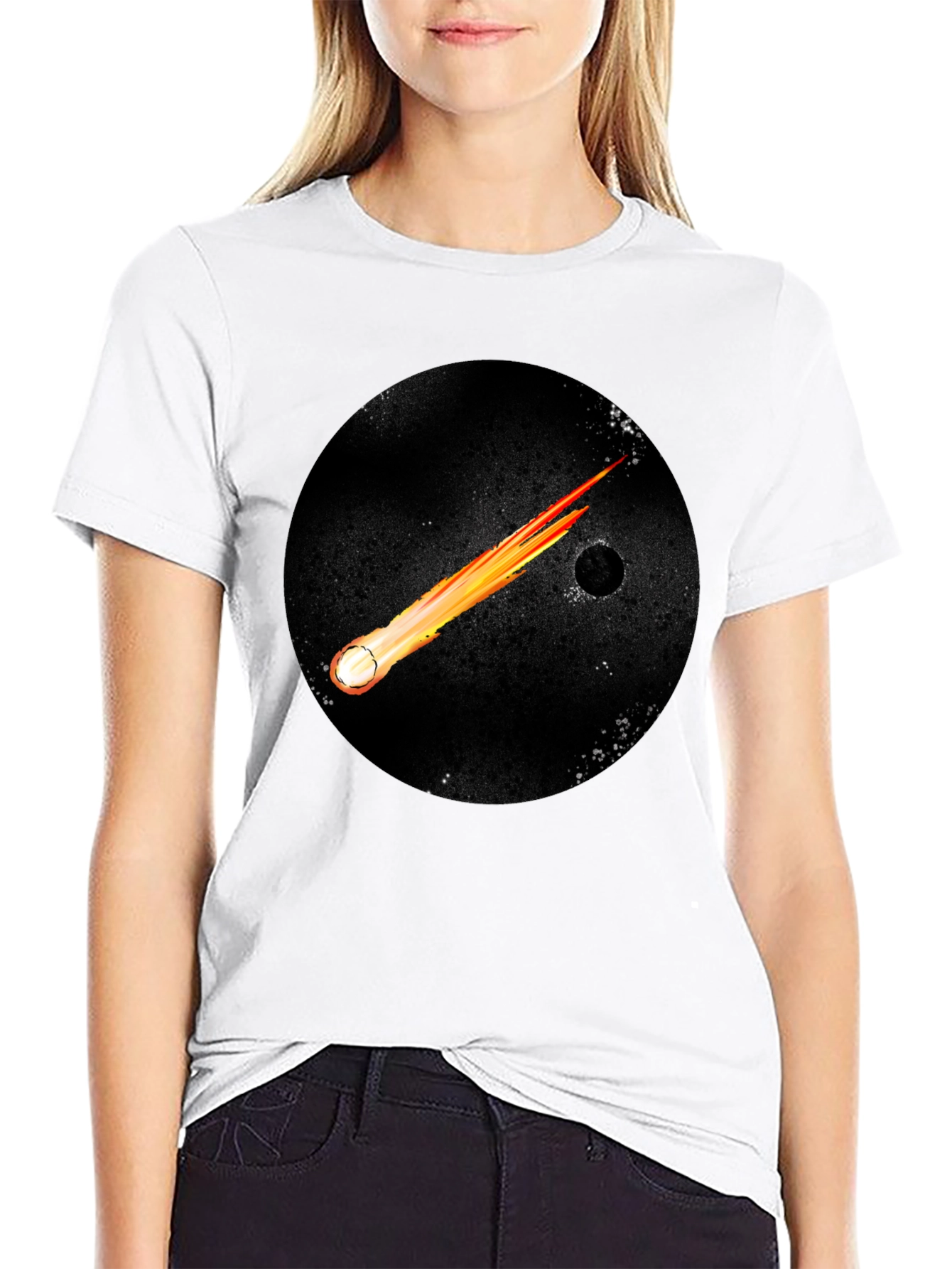 Cosmic Comet Black T-Shirt