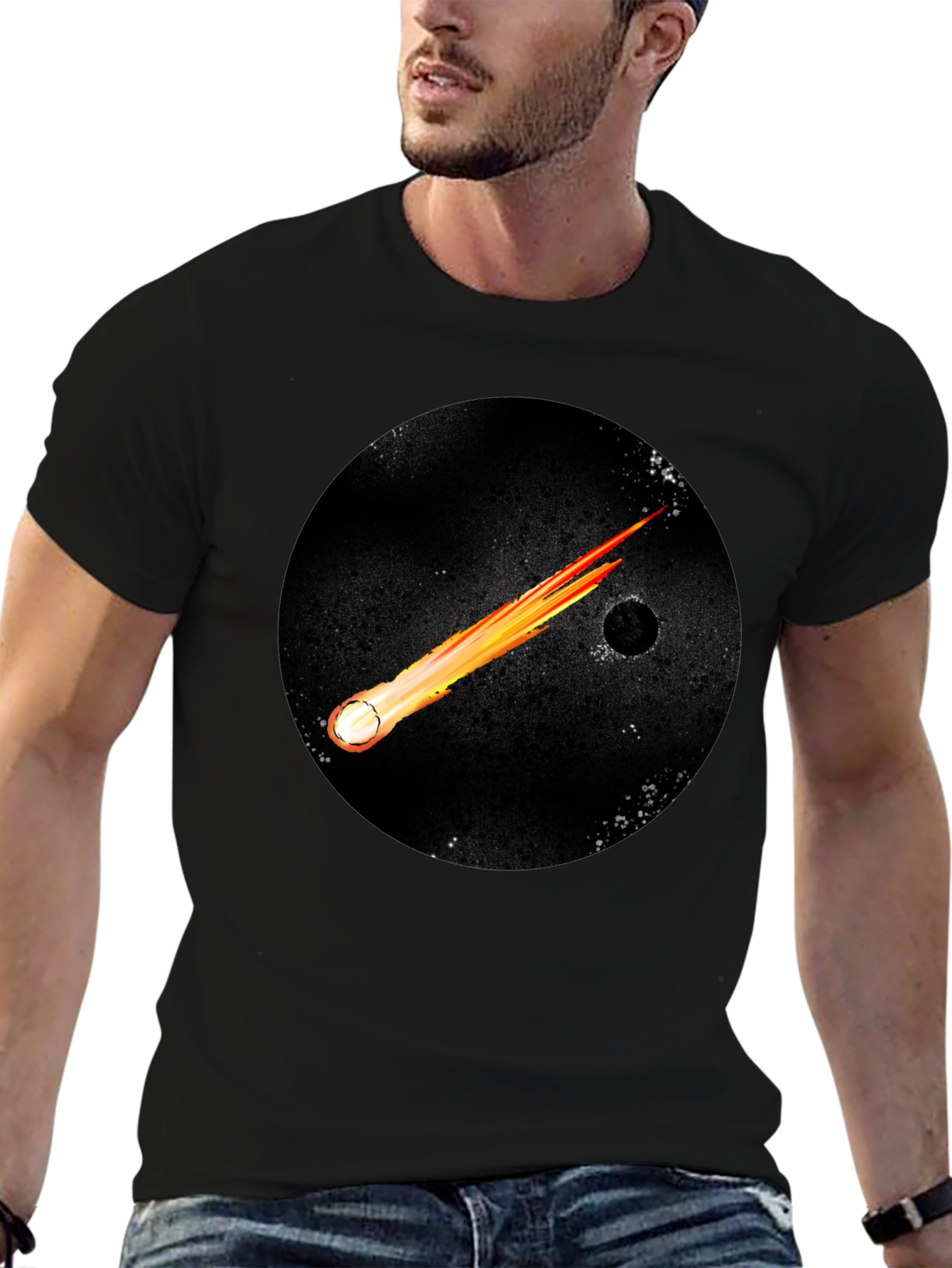 Cosmic Comet Black T-Shirt