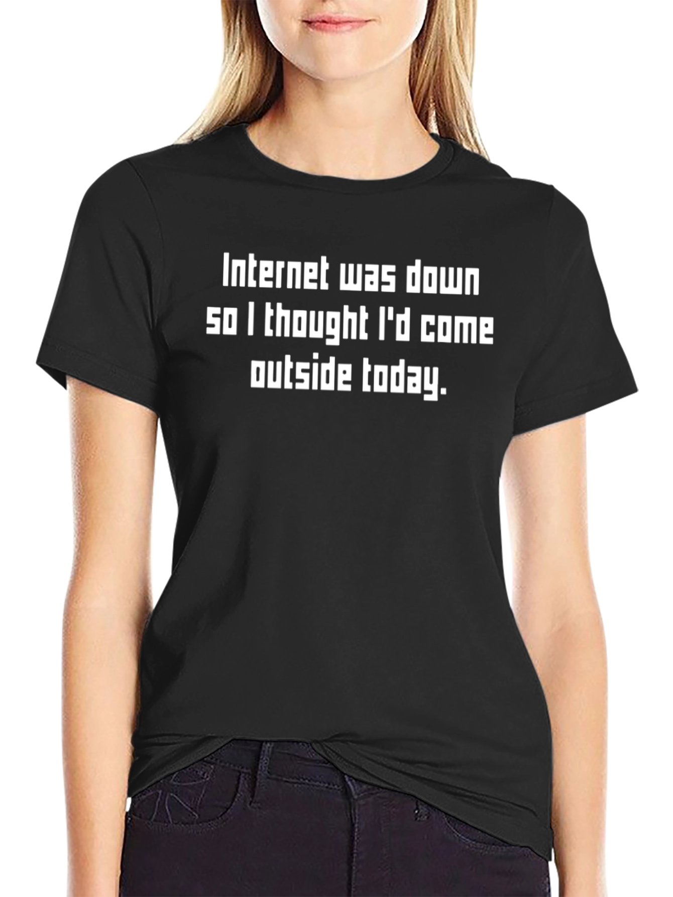 Funny Internet Down T-Shirt for Tech Lovers