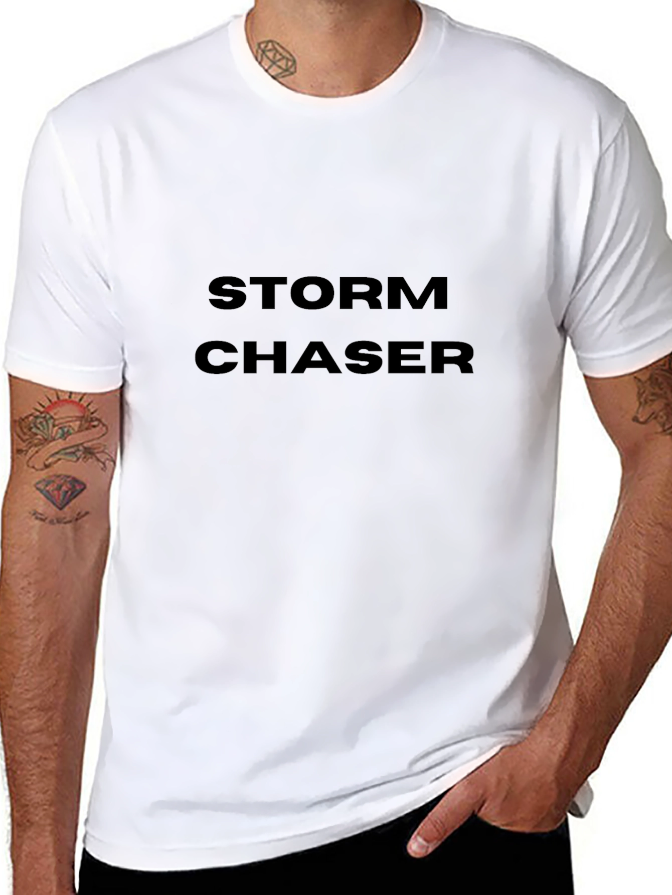 Storm Chaser Graphic Tee - Black Casual Wear