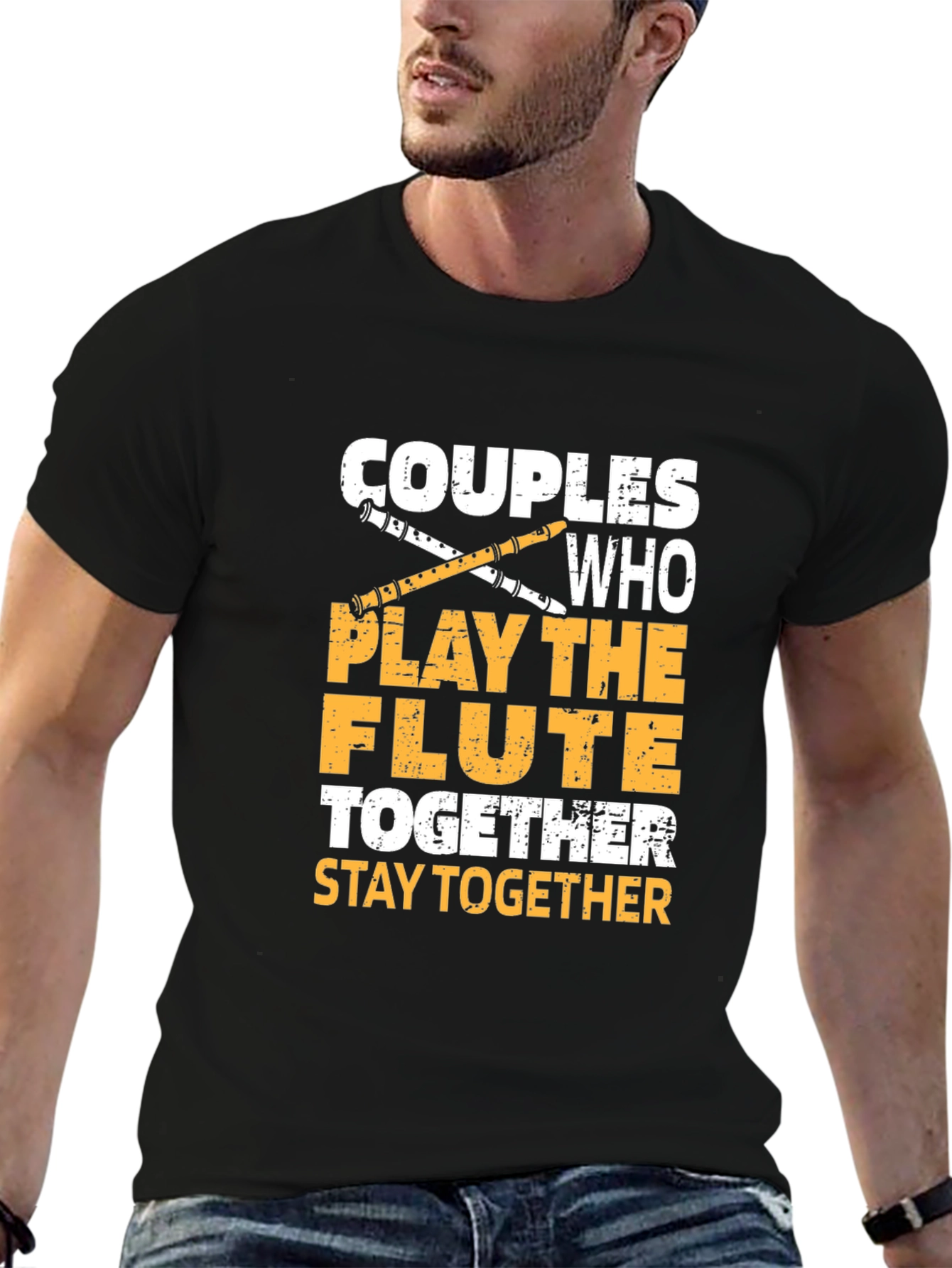 Couples Who Play The Flute Together T-Shirt