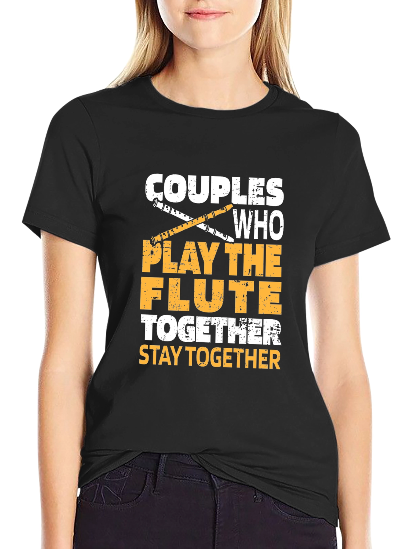 Couples Who Play The Flute Together T-Shirt