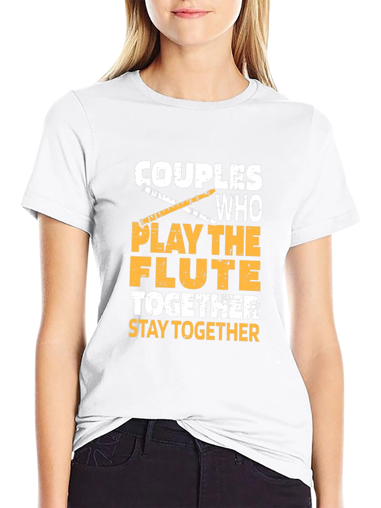 Couples Who Play The Flute Together T-Shirt