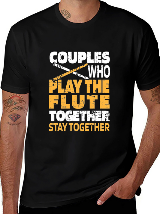 Couples Who Play The Flute Together T-Shirt