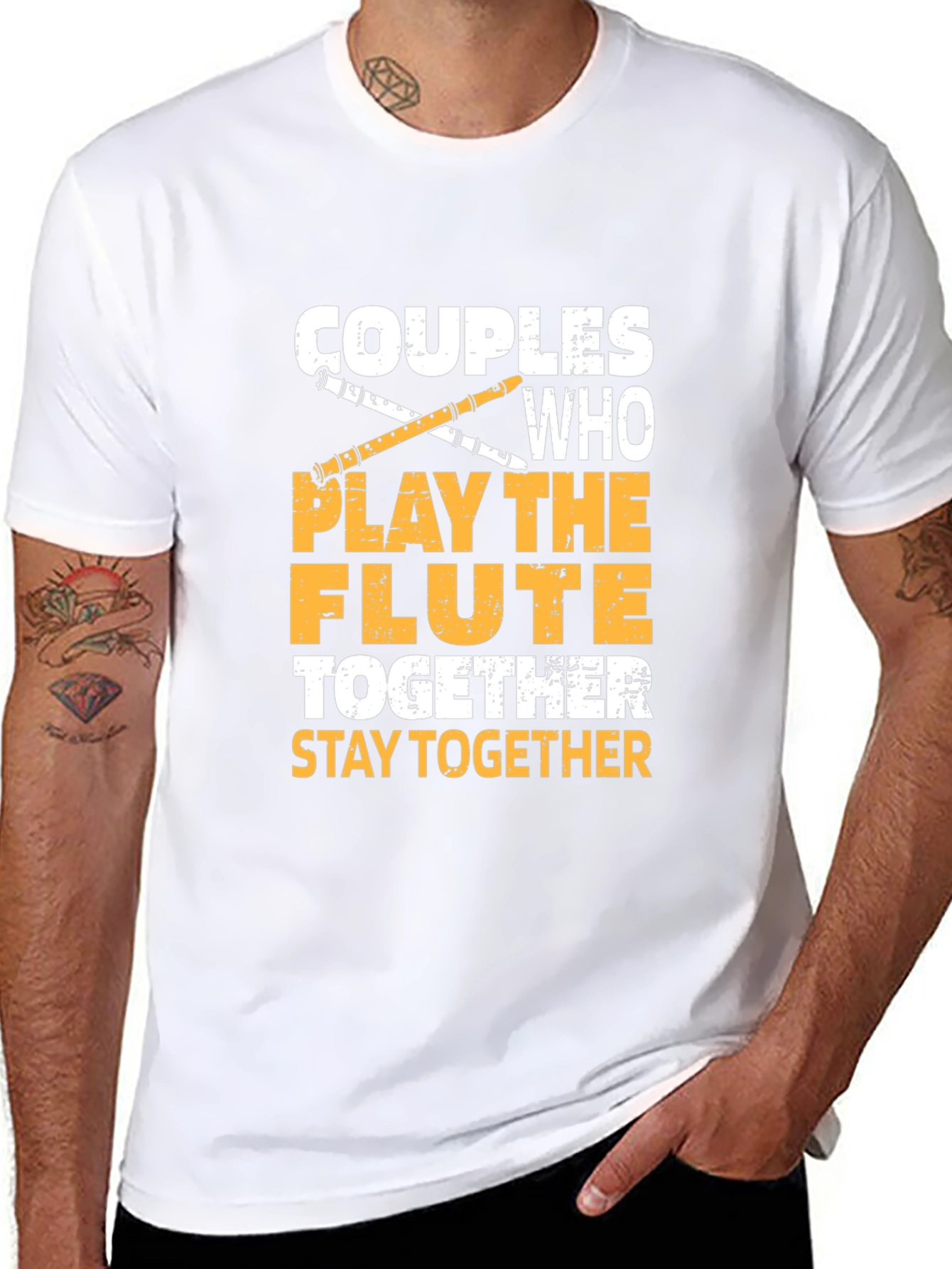 Couples Who Play The Flute Together T-Shirt