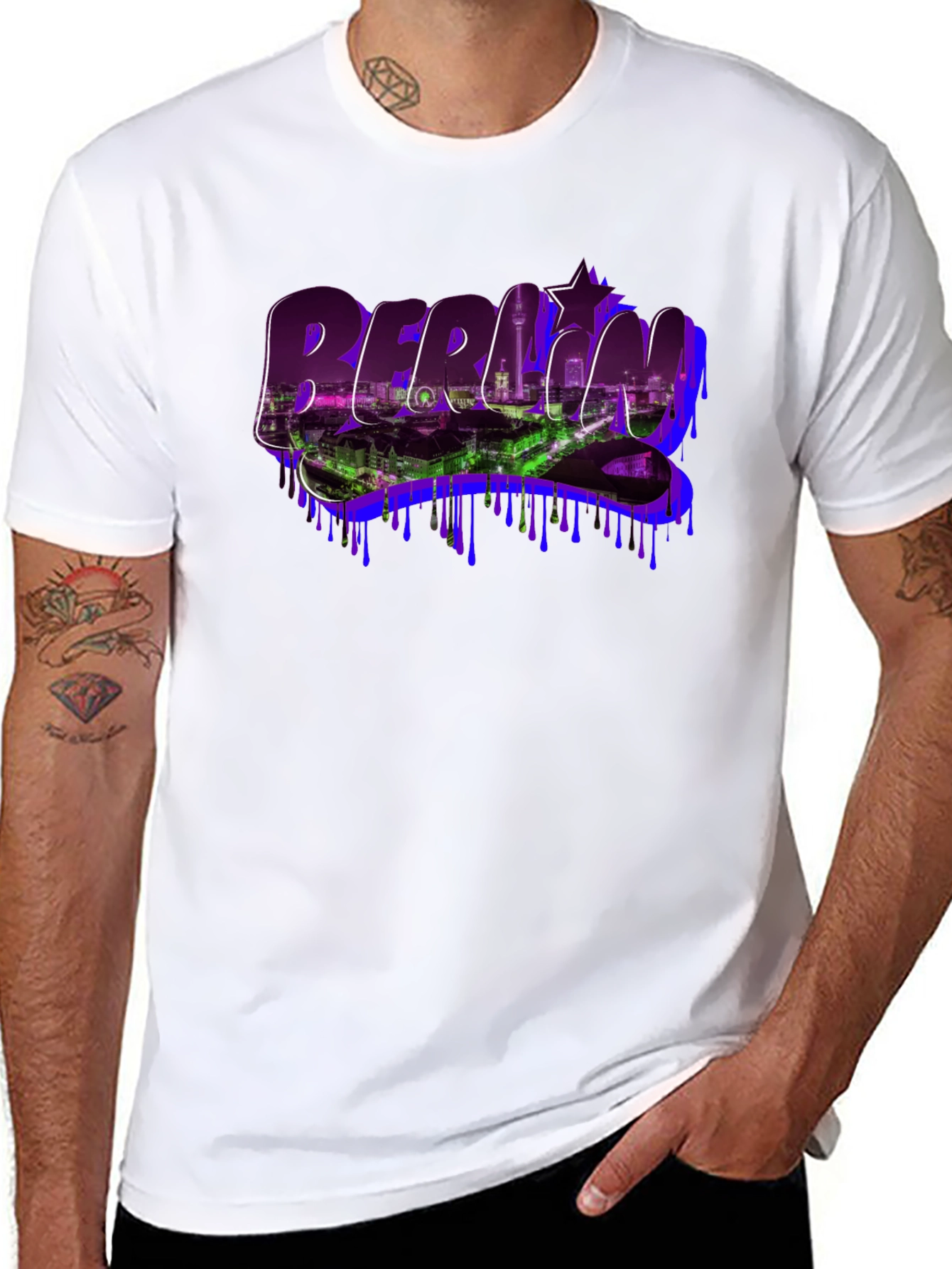 Berlin Skyline Graphic Tee - Urban Style