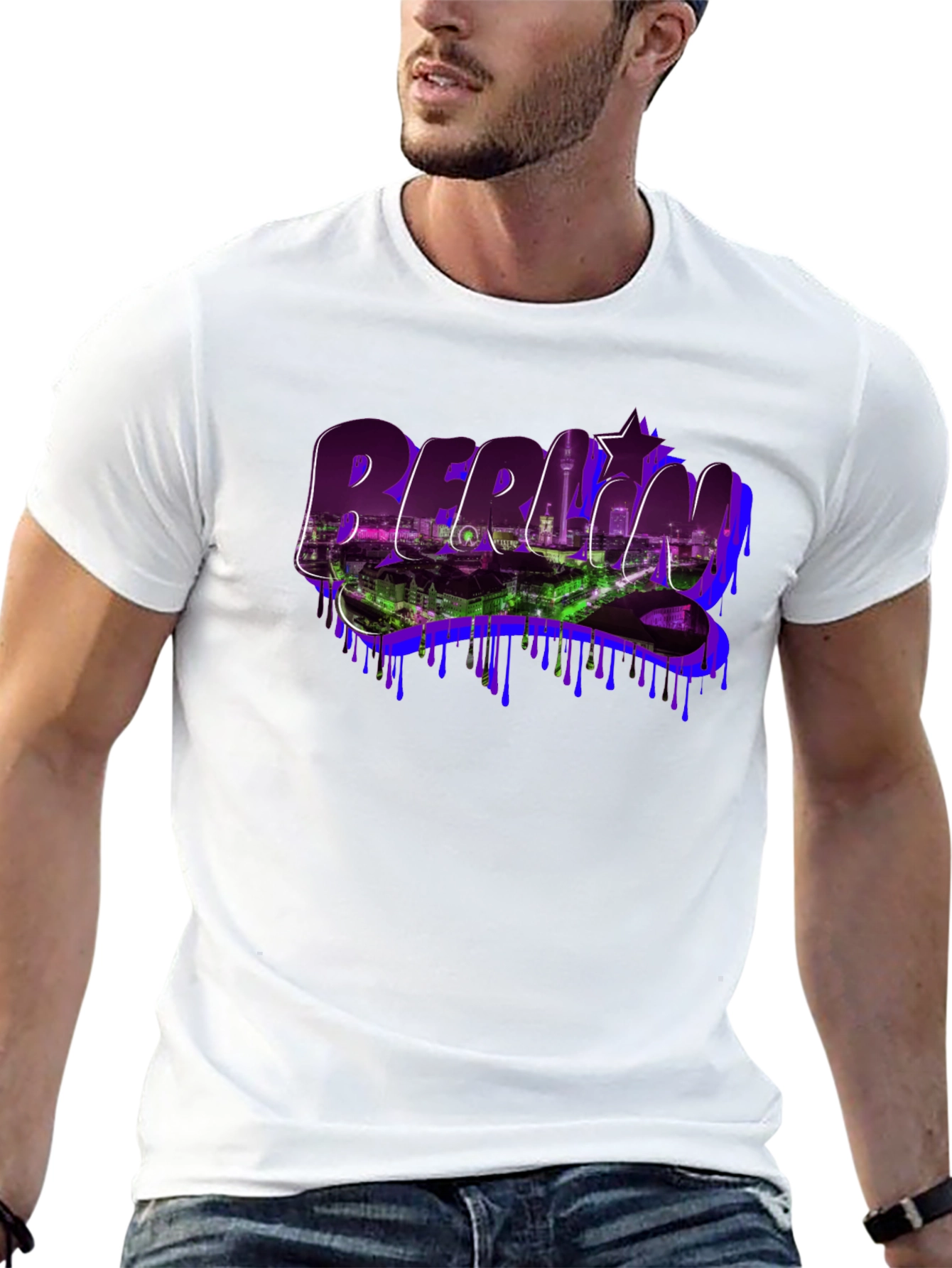 Berlin Skyline Graphic Tee - Urban Style