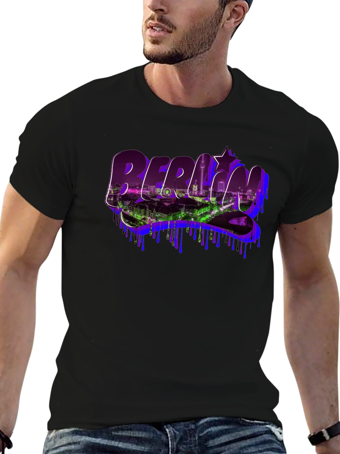 Berlin Skyline Graphic Tee - Urban Style