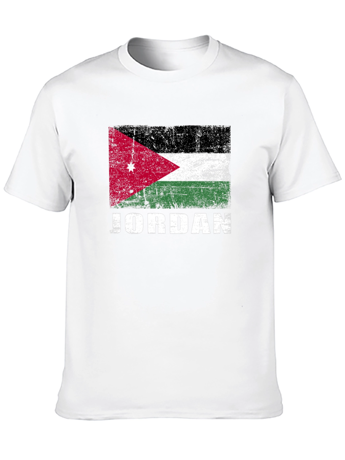 Jordan Flag Graphic T-Shirt - Distressed Style