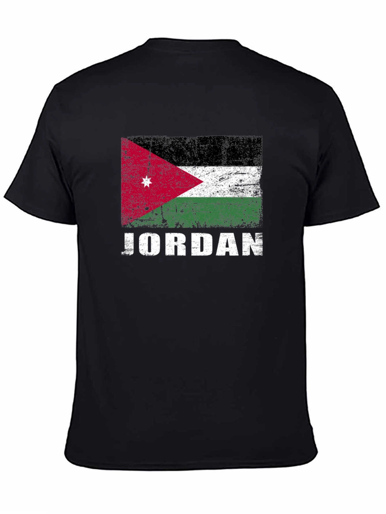 Jordan Flag Graphic T-Shirt - Distressed Style