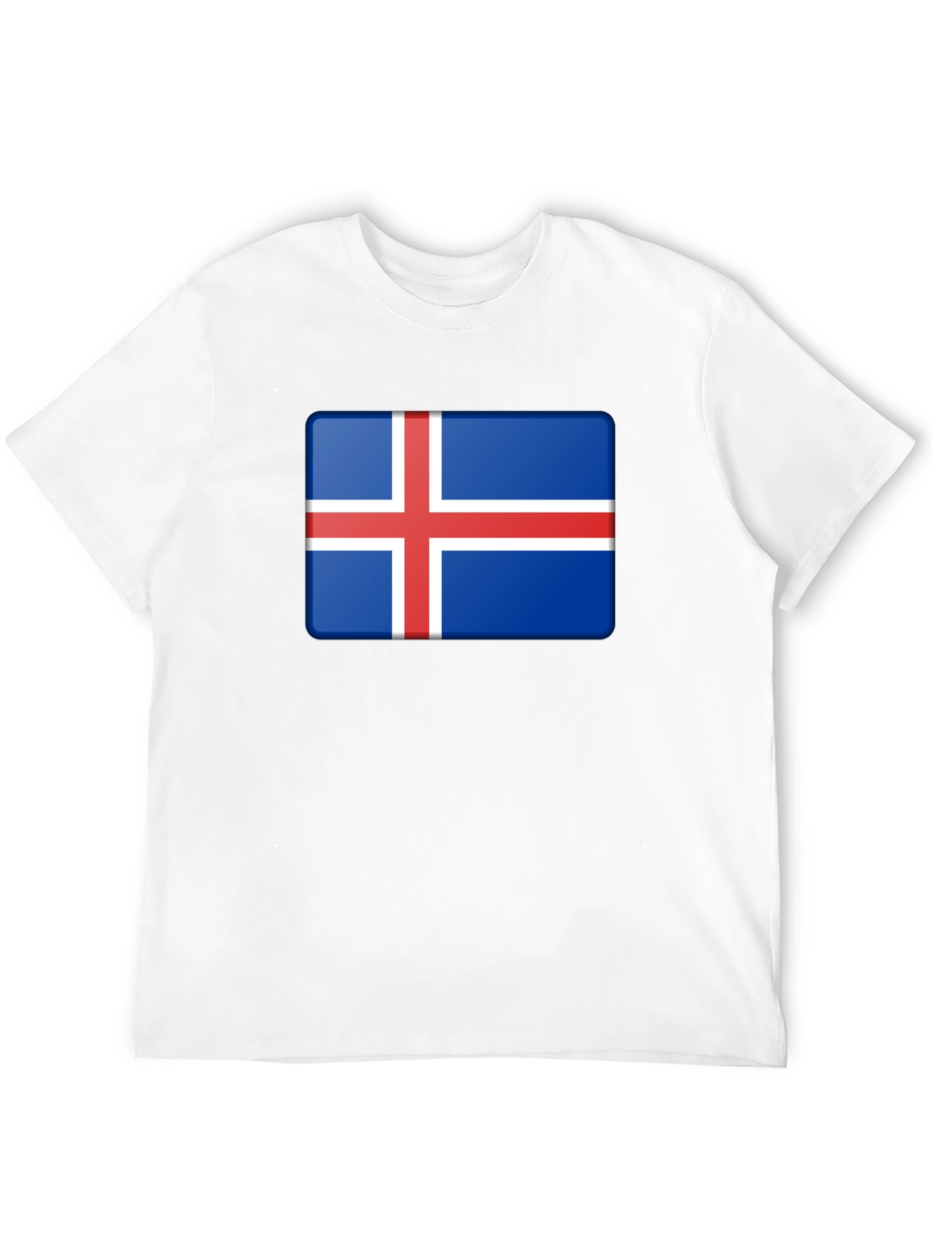 Iceland Flag Graphic Tee - Black
