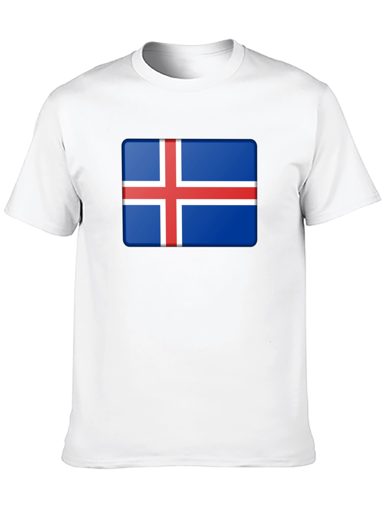 Iceland Flag Graphic Tee - Black