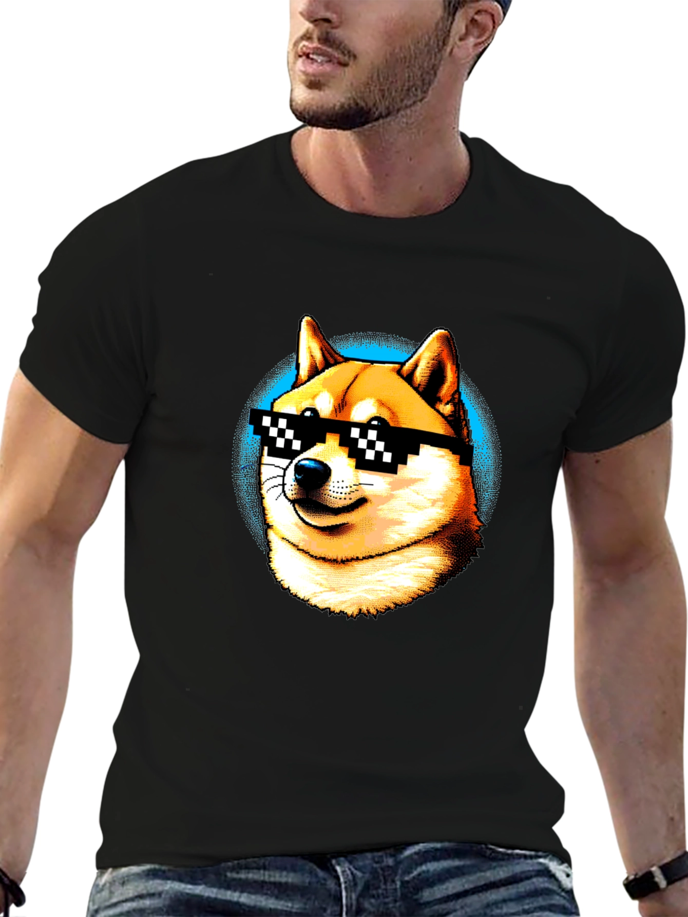 Doge Deal With It T-Shirt – Meme Shiba Inu Graphic Tee