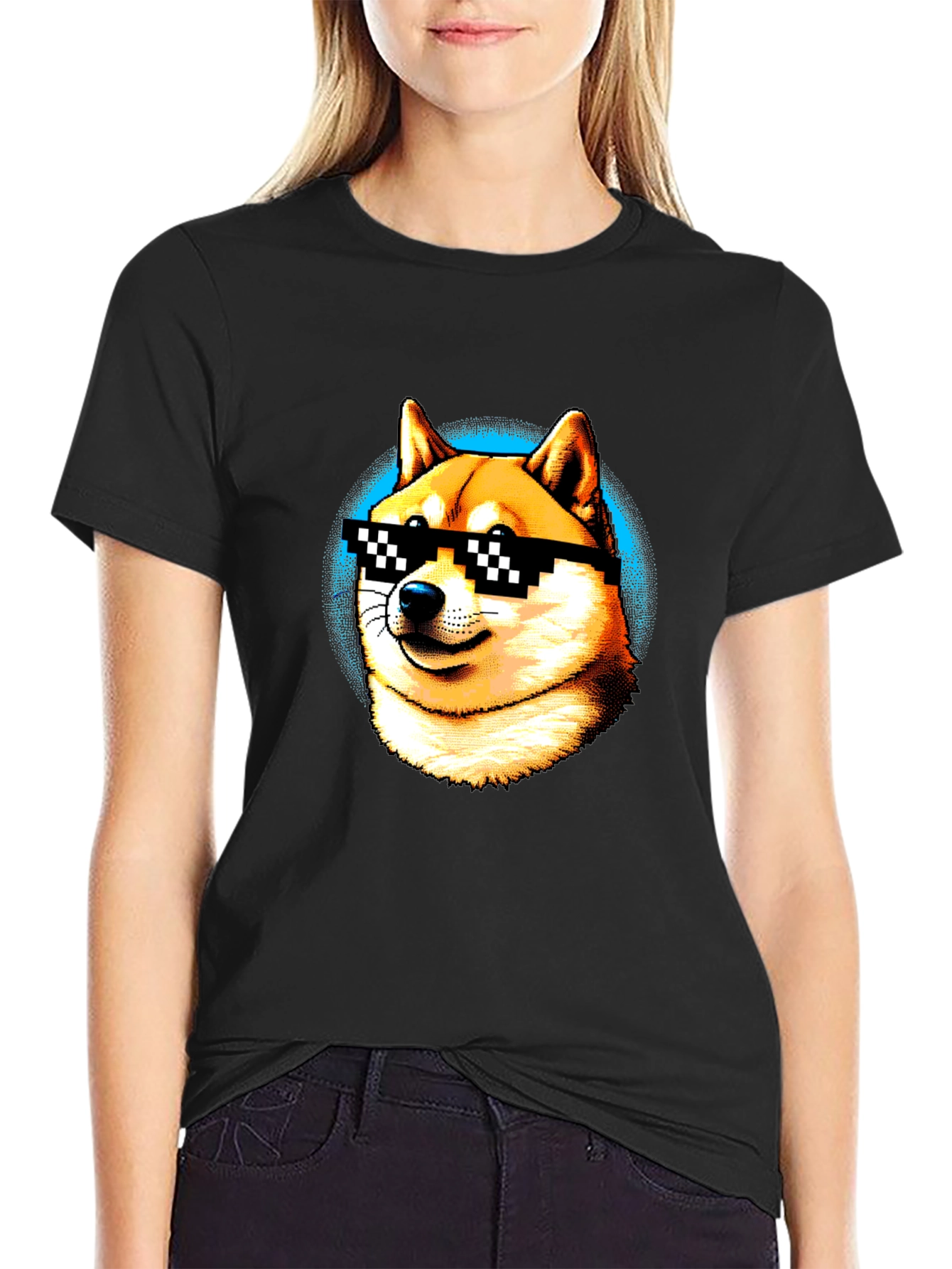 Doge Deal With It T-Shirt – Meme Shiba Inu Graphic Tee