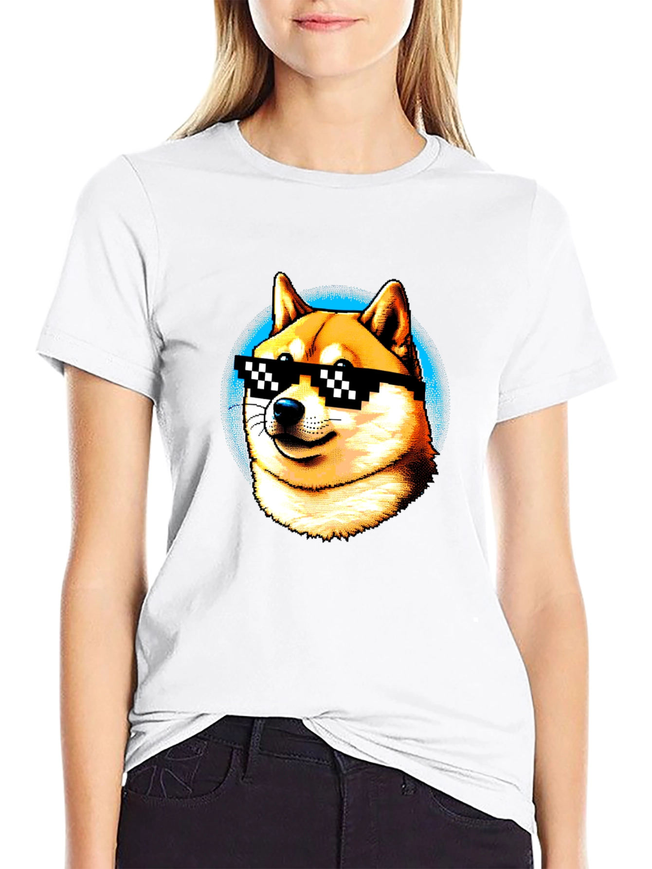 Doge Deal With It T-Shirt – Meme Shiba Inu Graphic Tee