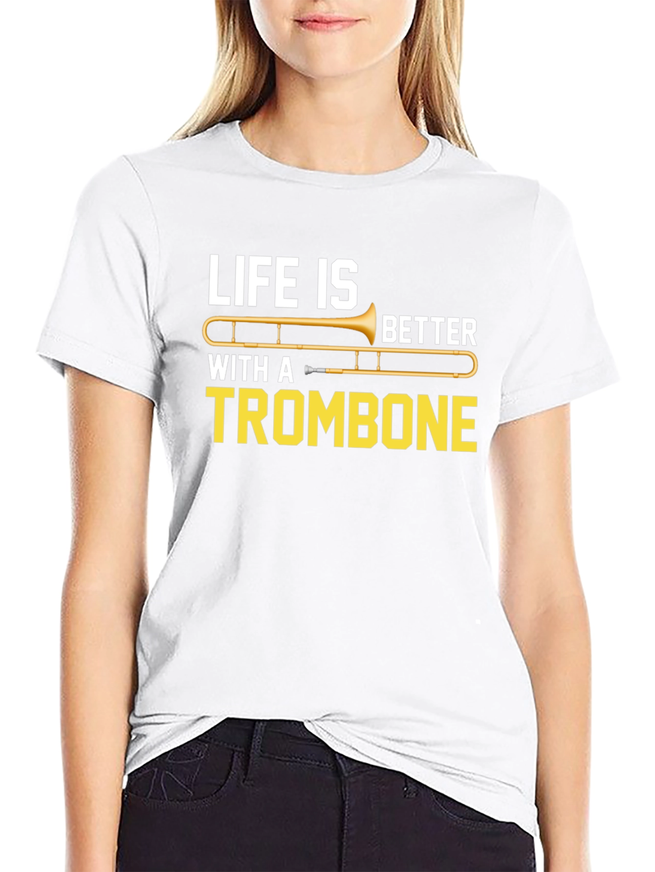 Life is Better with a Trombone Graphic Tee