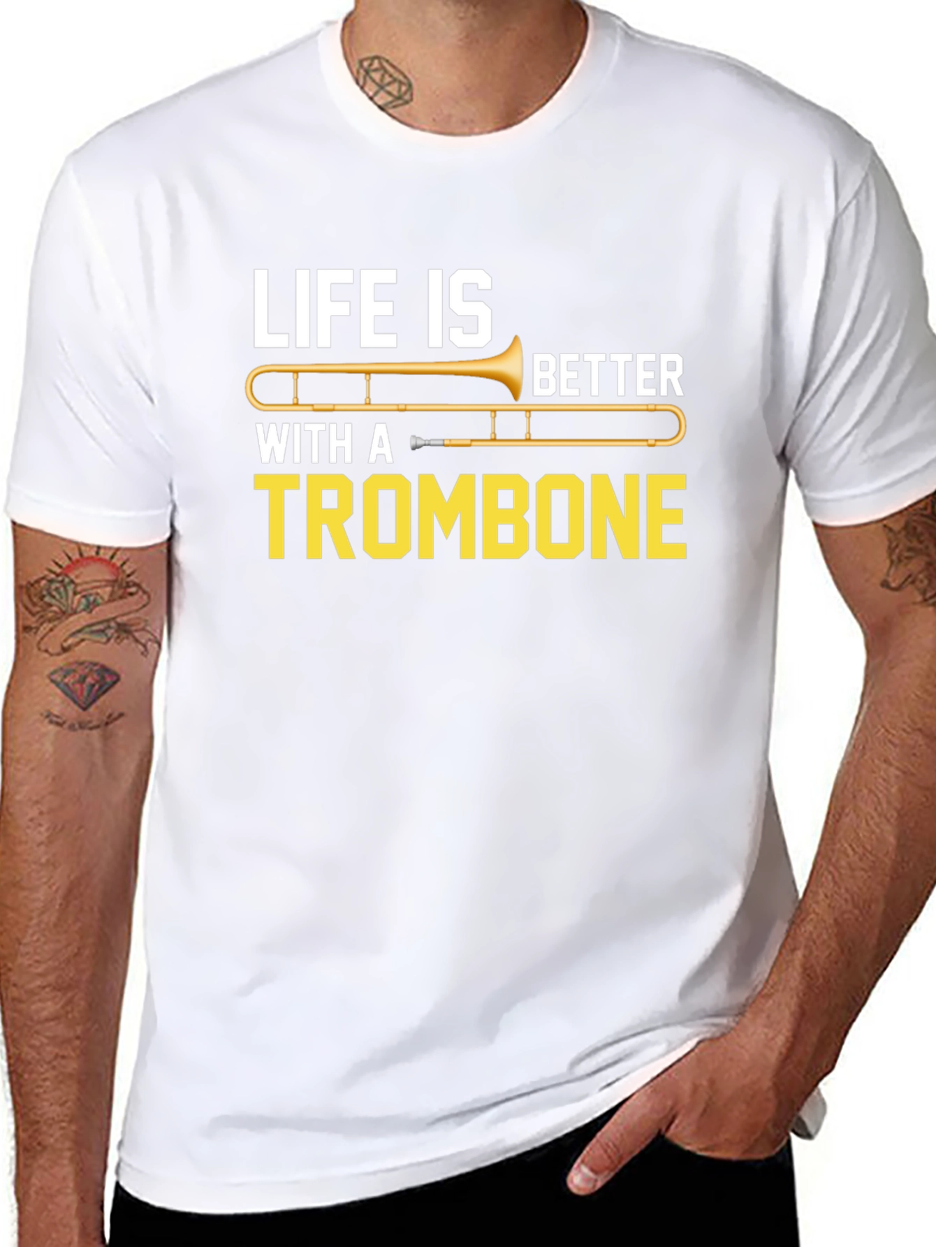 Life is Better with a Trombone Graphic Tee