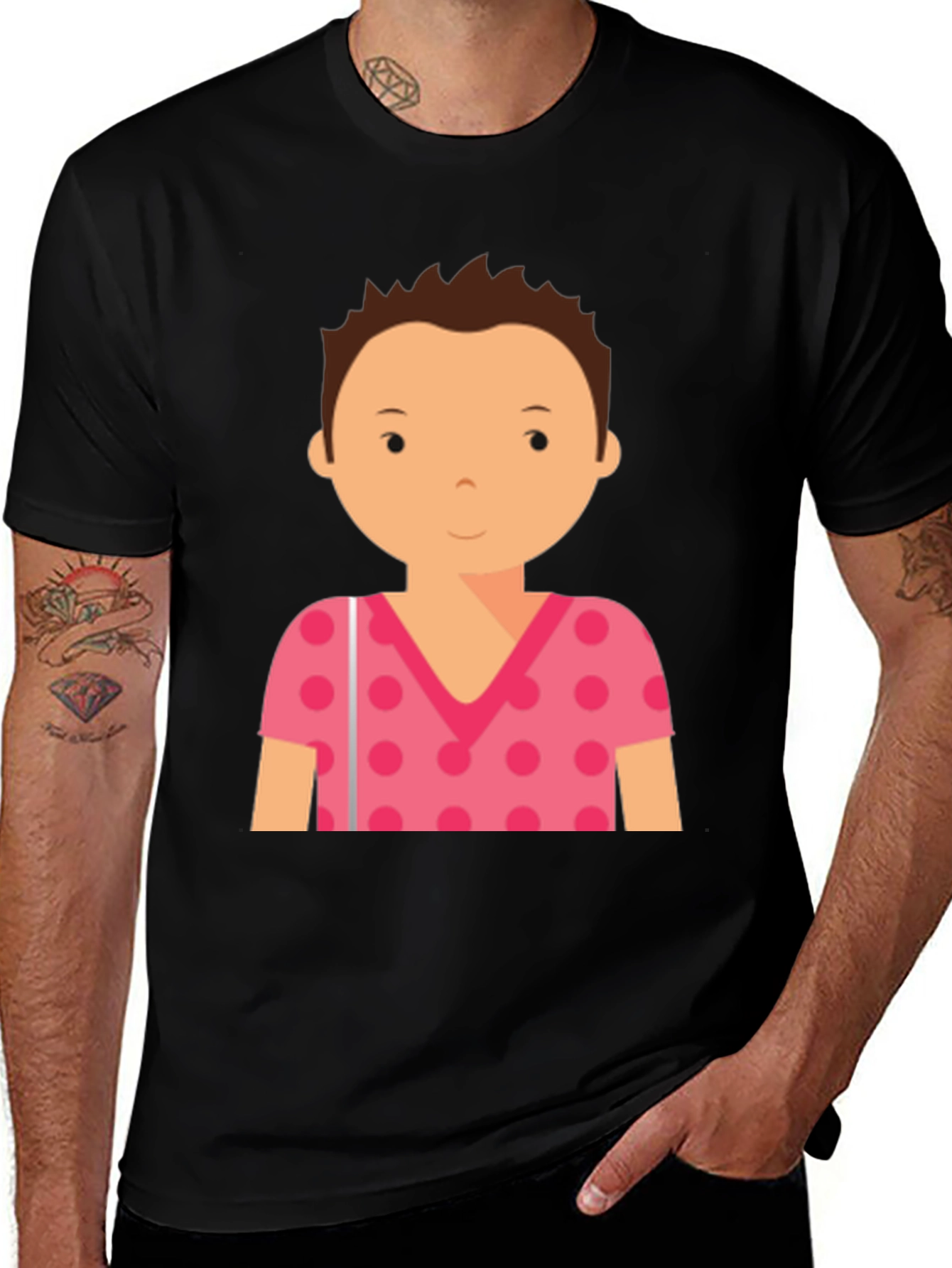 Graphic Tee - Cartoon Person