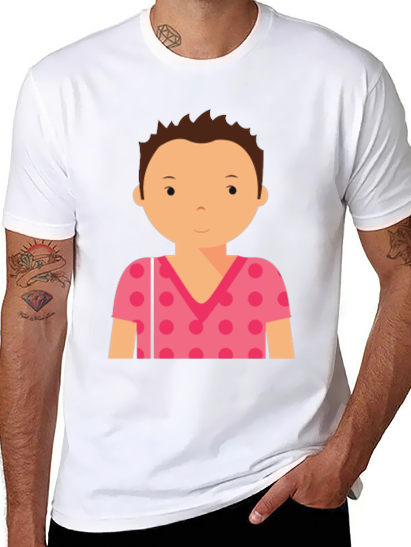 Graphic Tee - Cartoon Person