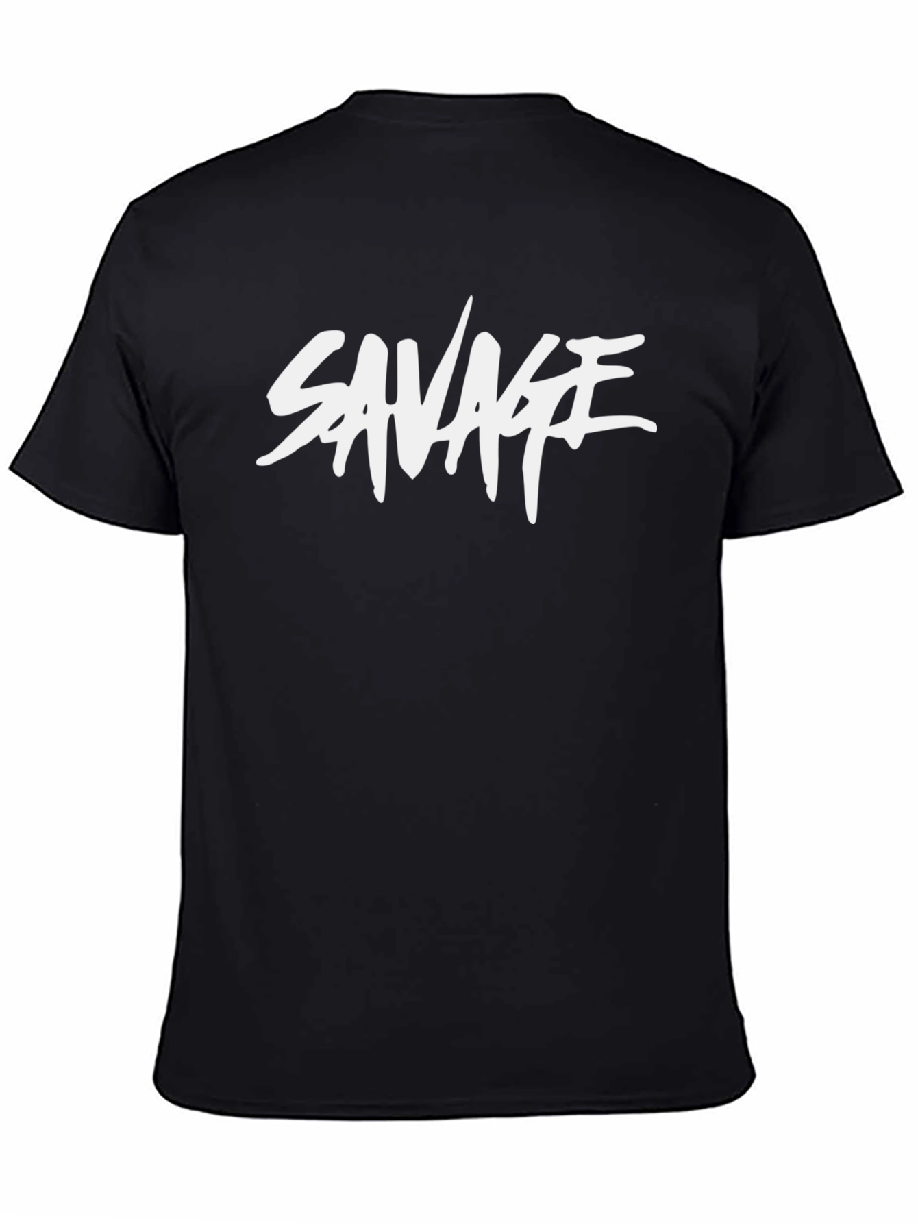 Savage Graphic Print Black T-Shirt