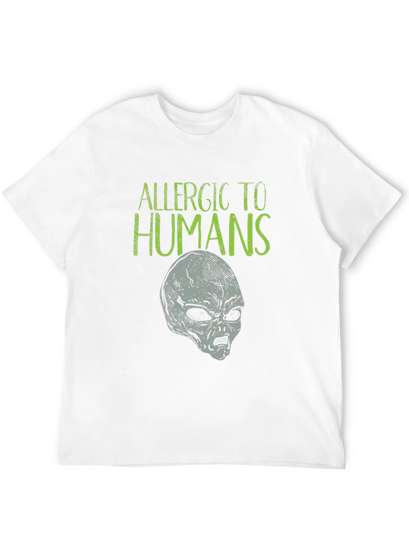 Allergic to Humans Alien Graphic Tee