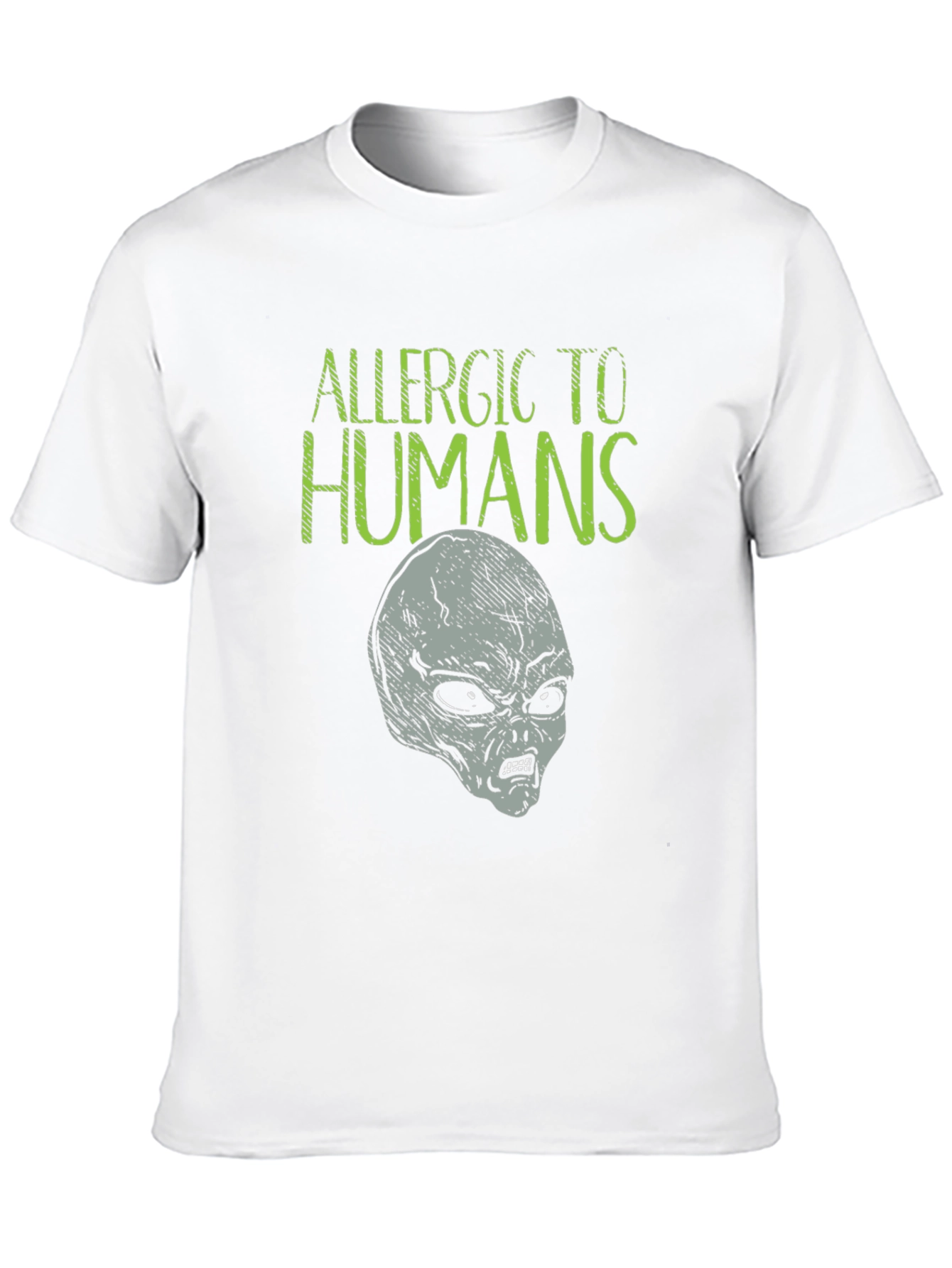 Allergic to Humans Alien Graphic Tee