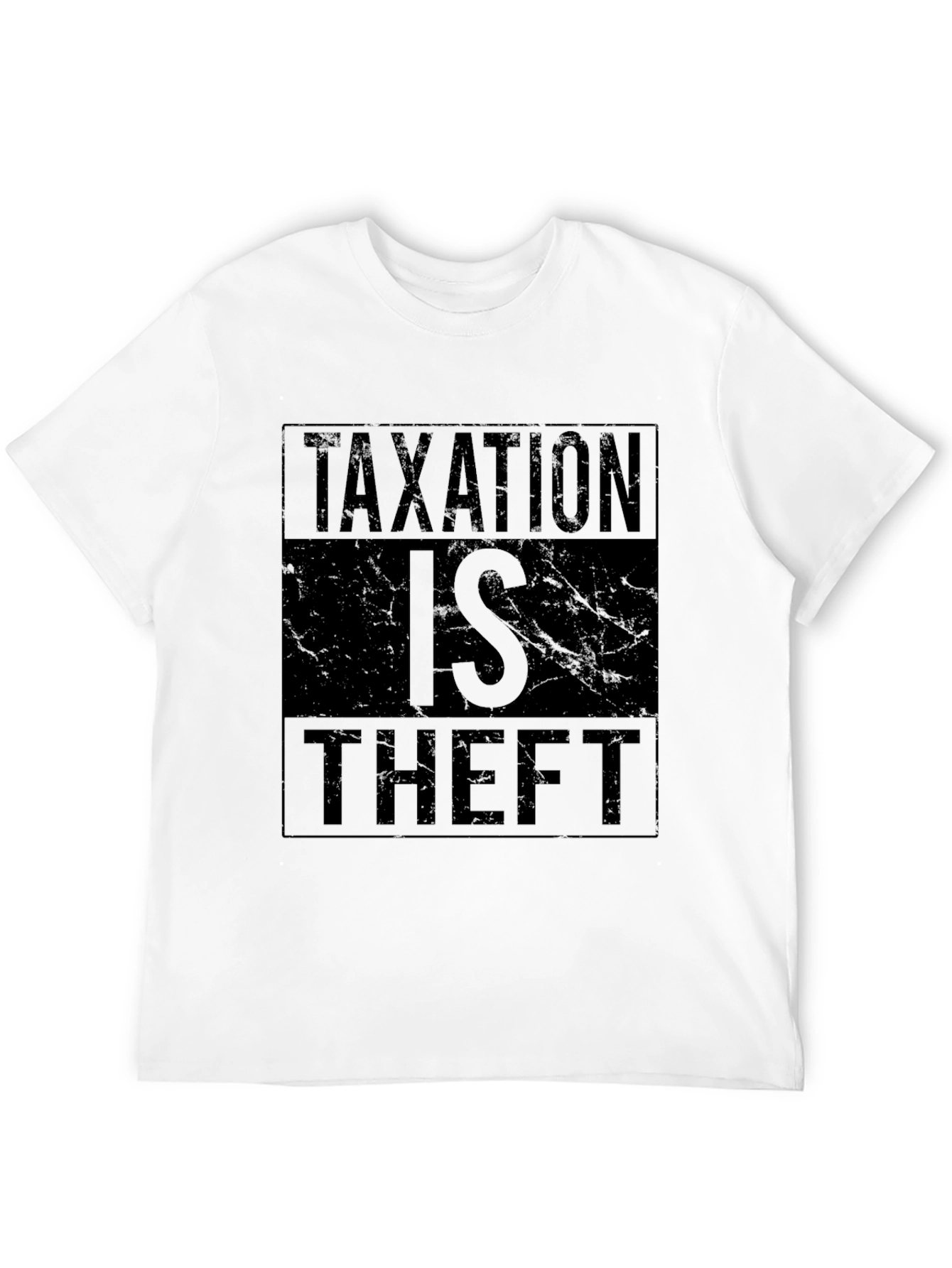 Taxation is Theft Graphic Tee - Black Cotton T-Shirt