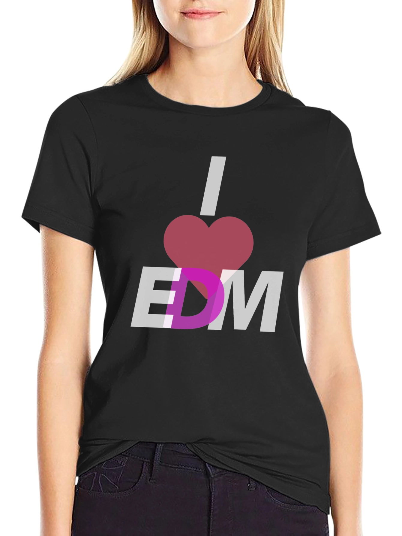 I Heart EDM Black T-Shirt