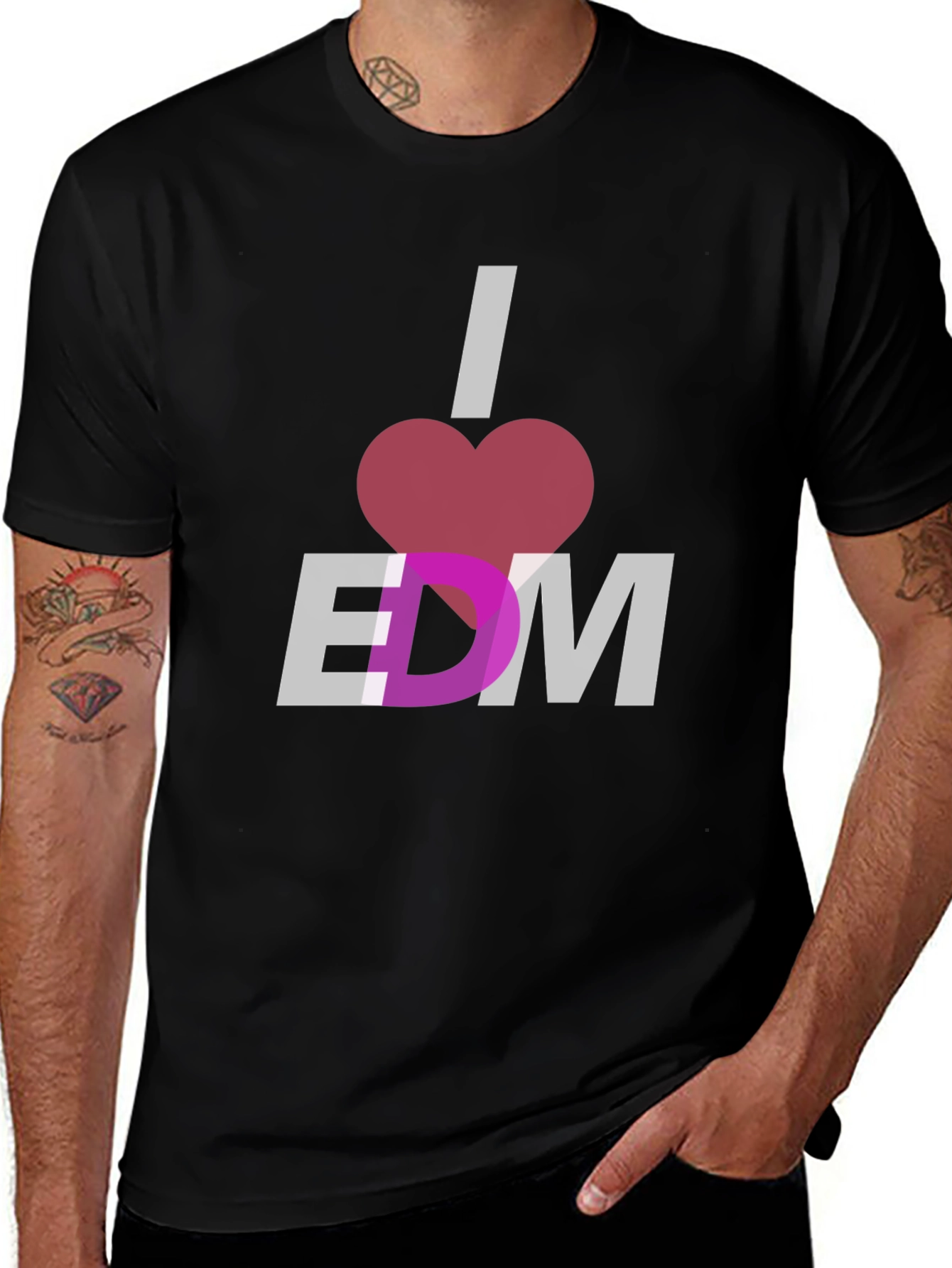I Heart EDM Black T-Shirt