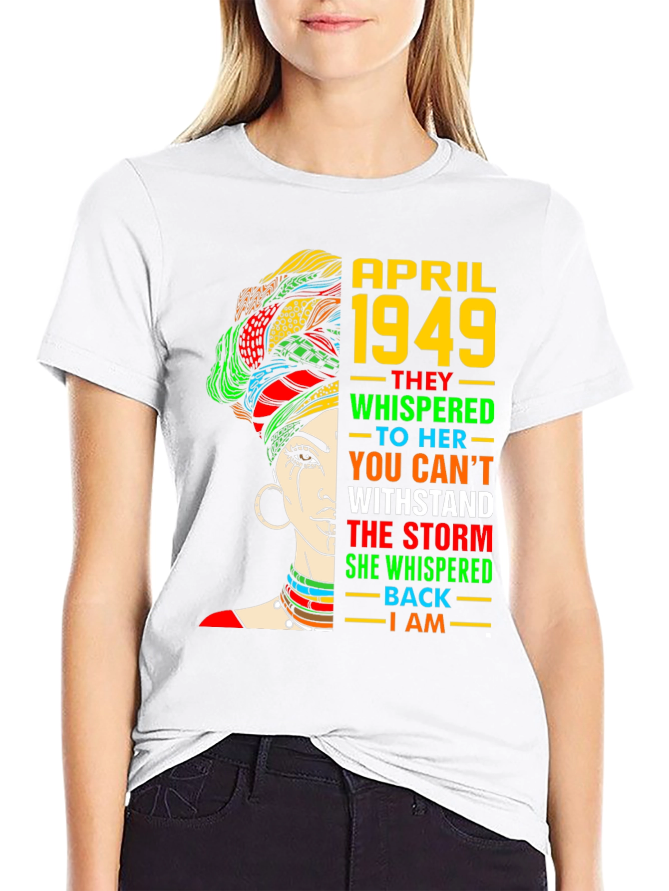 April 1949 T-Shirt African Queen Black History Month