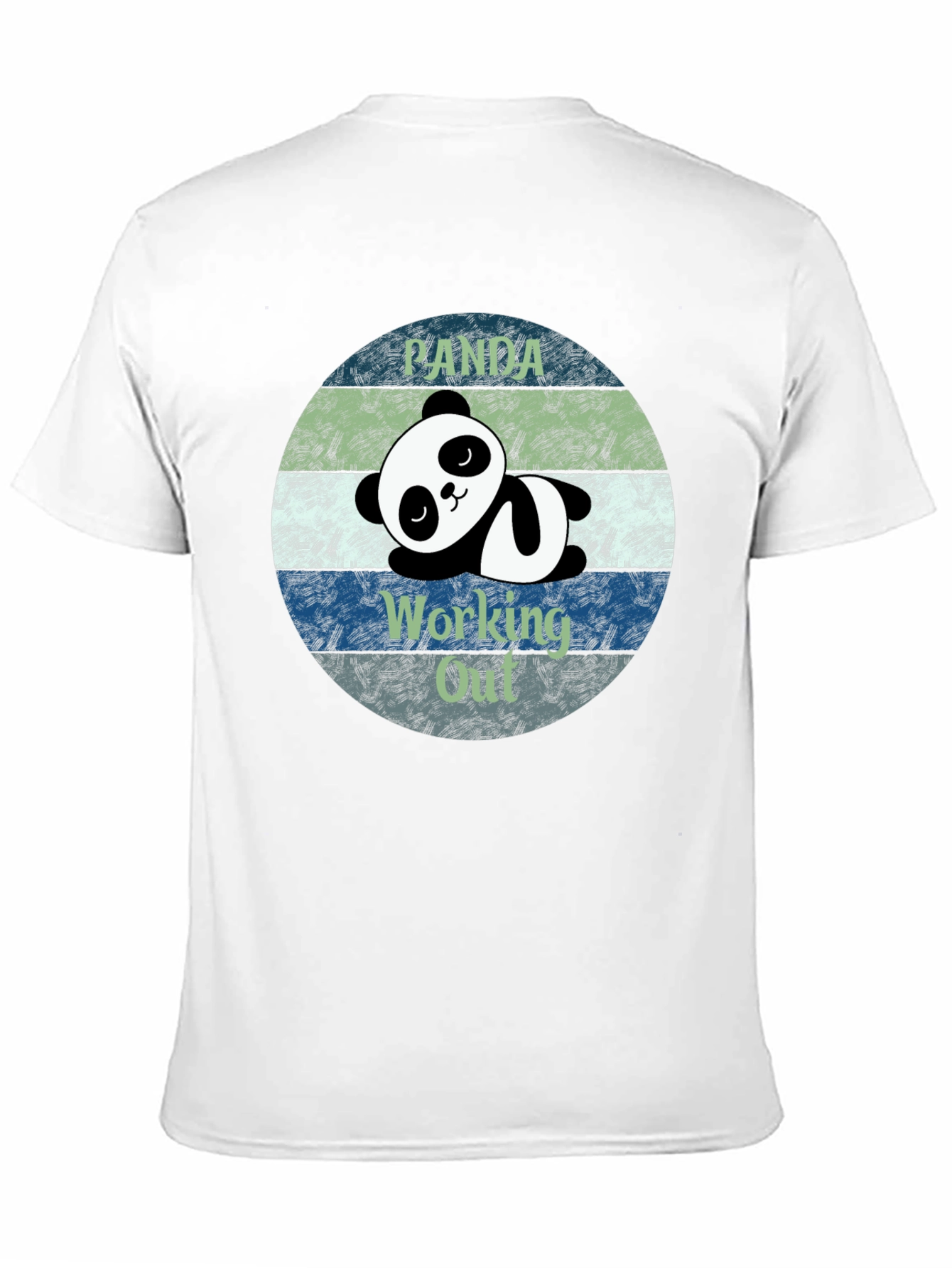 Panda Working Out Funny T-Shirt