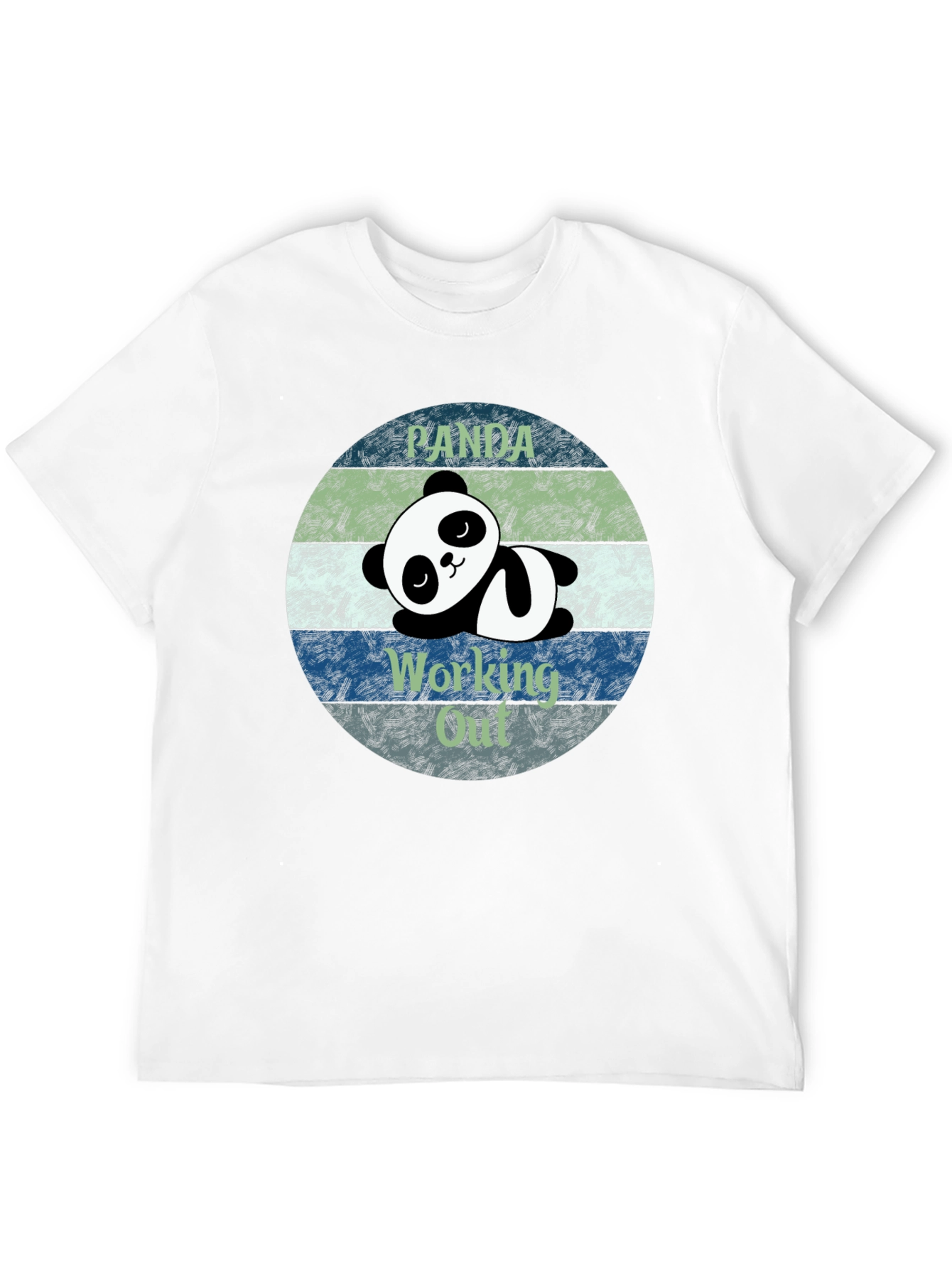 Panda Working Out Funny T-Shirt