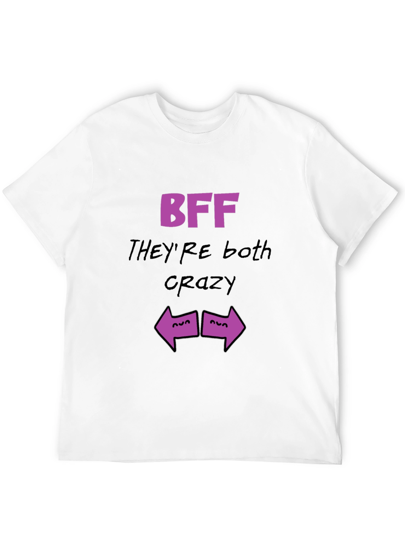 Crazy BFF Graphic Tee - Black